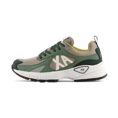 Armani Exchange Low-Top Sneakers 'Beige Green Logo'