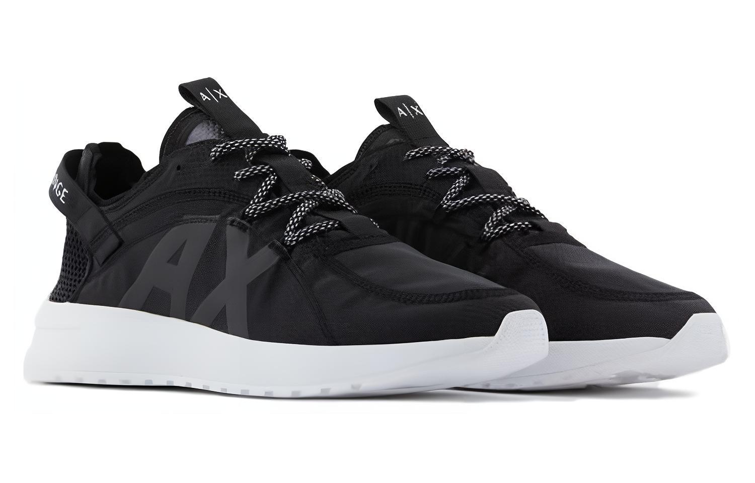 Armani Exchange Low-Top Sneakers 'Black' 圖 2