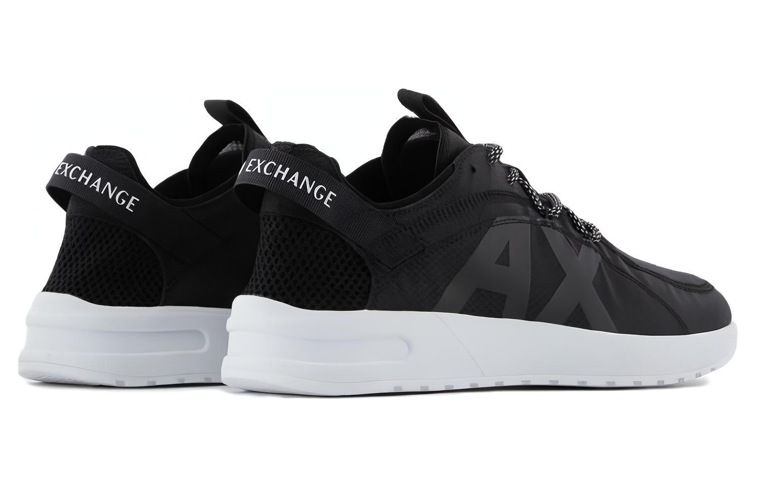 Armani Exchange Low-Top Sneakers 'Black' 圖 3