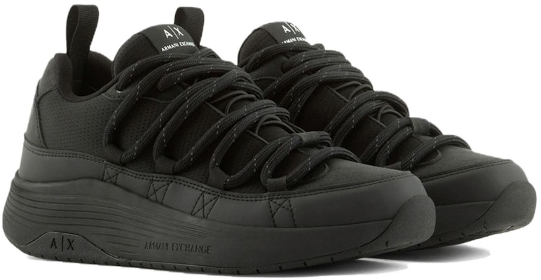 Armani Exchange Sepatu Sneakers Rendah 'Hitam Jaring Silang-Round Toe' XUX186XV773100002 Order Armani Exchange Sepatu Sneakers Rendah 'Hitam Jaring Silang-Round Toe' XUX186XV773100002