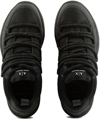 Armani Exchange Sepatu Sneakers Rendah 'Hitam Jaring Silang-Round Toe' XUX186XV773100002 Lookbook Armani Exchange Sepatu Sneakers Rendah 'Hitam Jaring Silang-Round Toe' XUX186XV773100002
