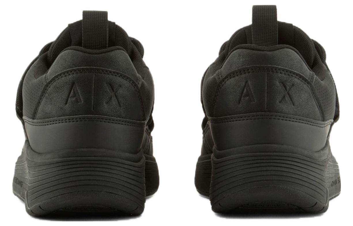 Armani Exchange Low-Top Sneakers 'Black Mesh Round-Toe Lace-Up' 圖 4