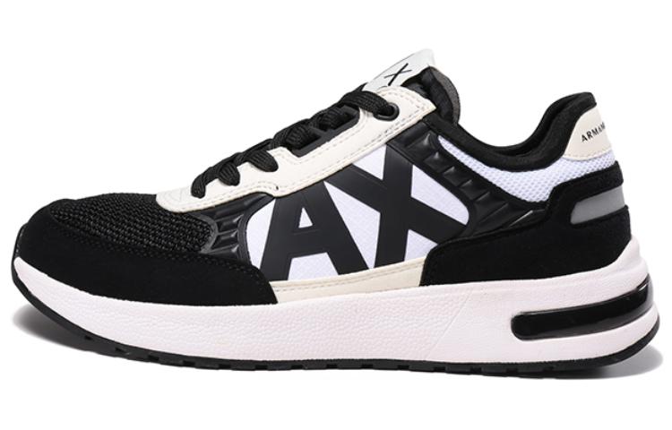 Armani Exchange Low-Top Sneakers 'Black Patch Logo' XUX090XV276M212
