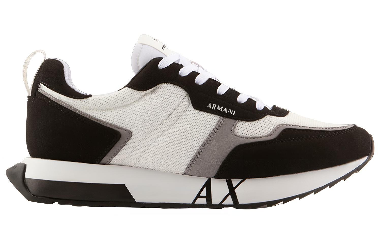 Armani Exchange Low-Top Sneakers 'Black White' 圖 2