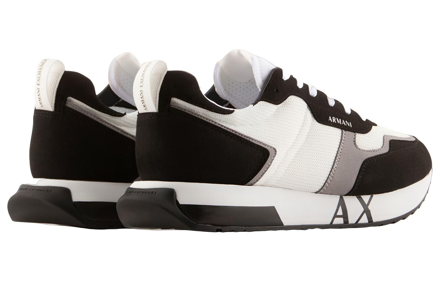 Armani Exchange Low-Top Sneakers 'Black White' 圖 4