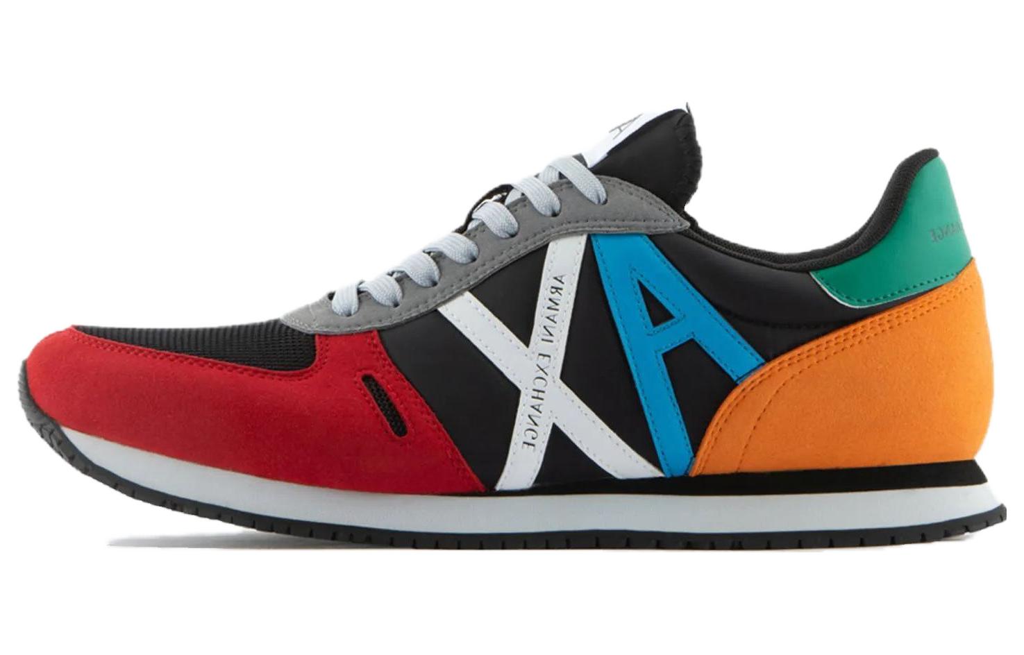 Armani Exchange Low Top 'Black Mesh Leather Nylon'