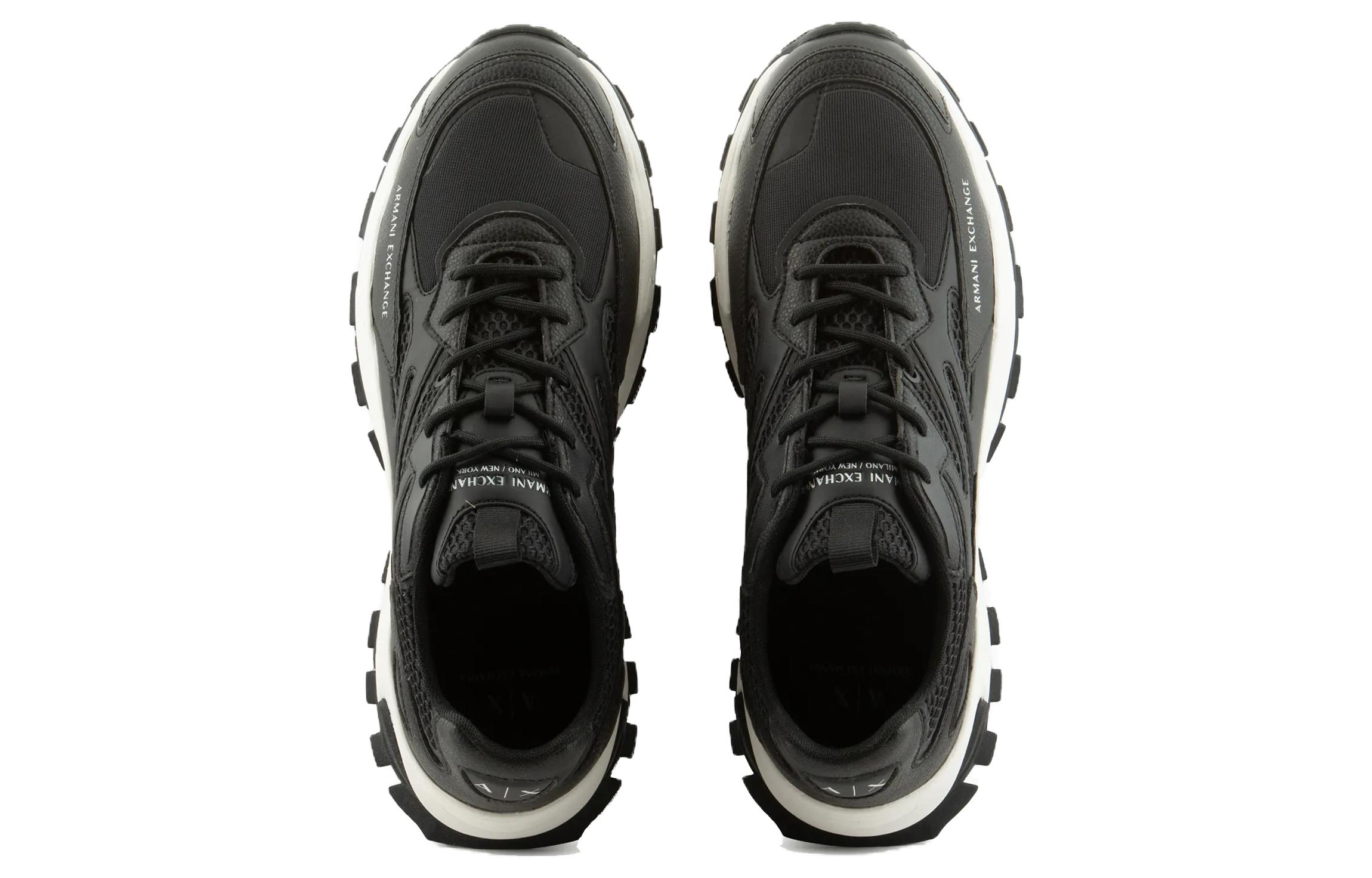 Lookbook Armani Exchange Low Top 'Black Polyester' XUX159XV6421N814