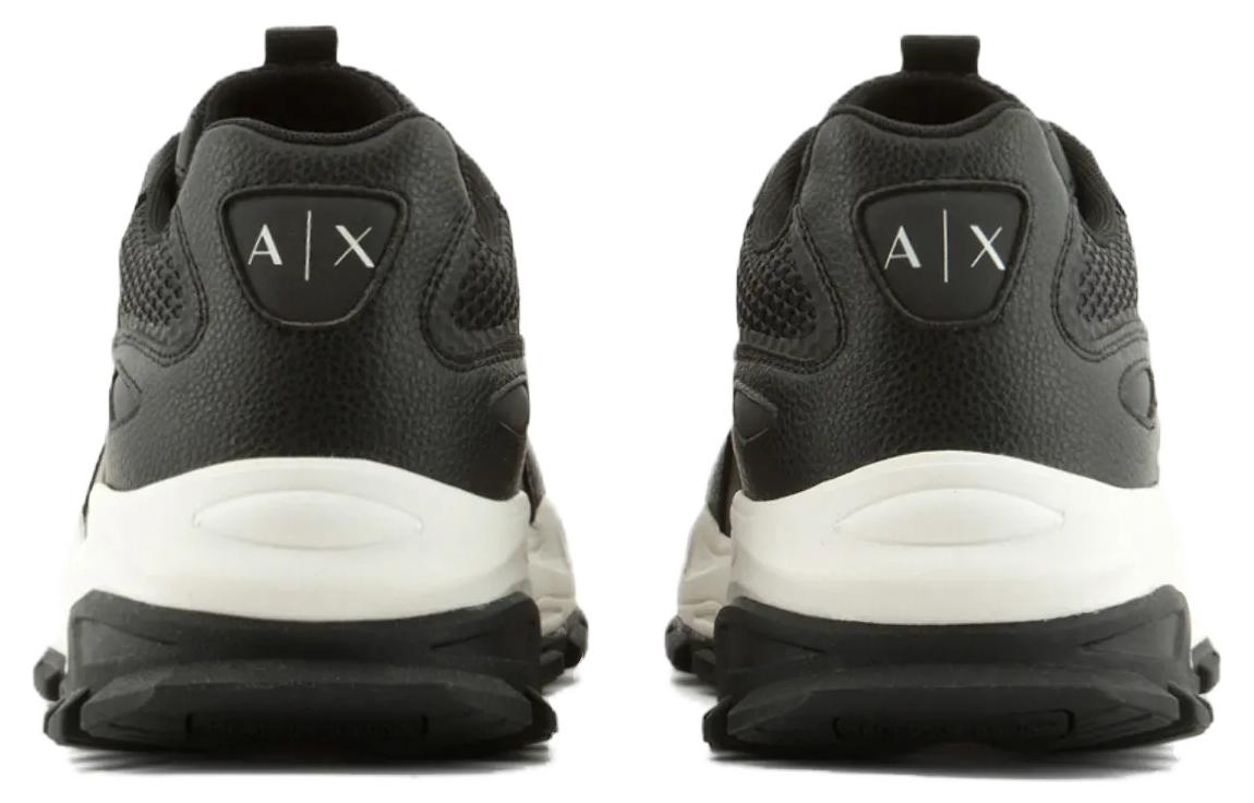 Shop Armani Exchange Low Top 'Black Polyester' XUX159XV6421N814