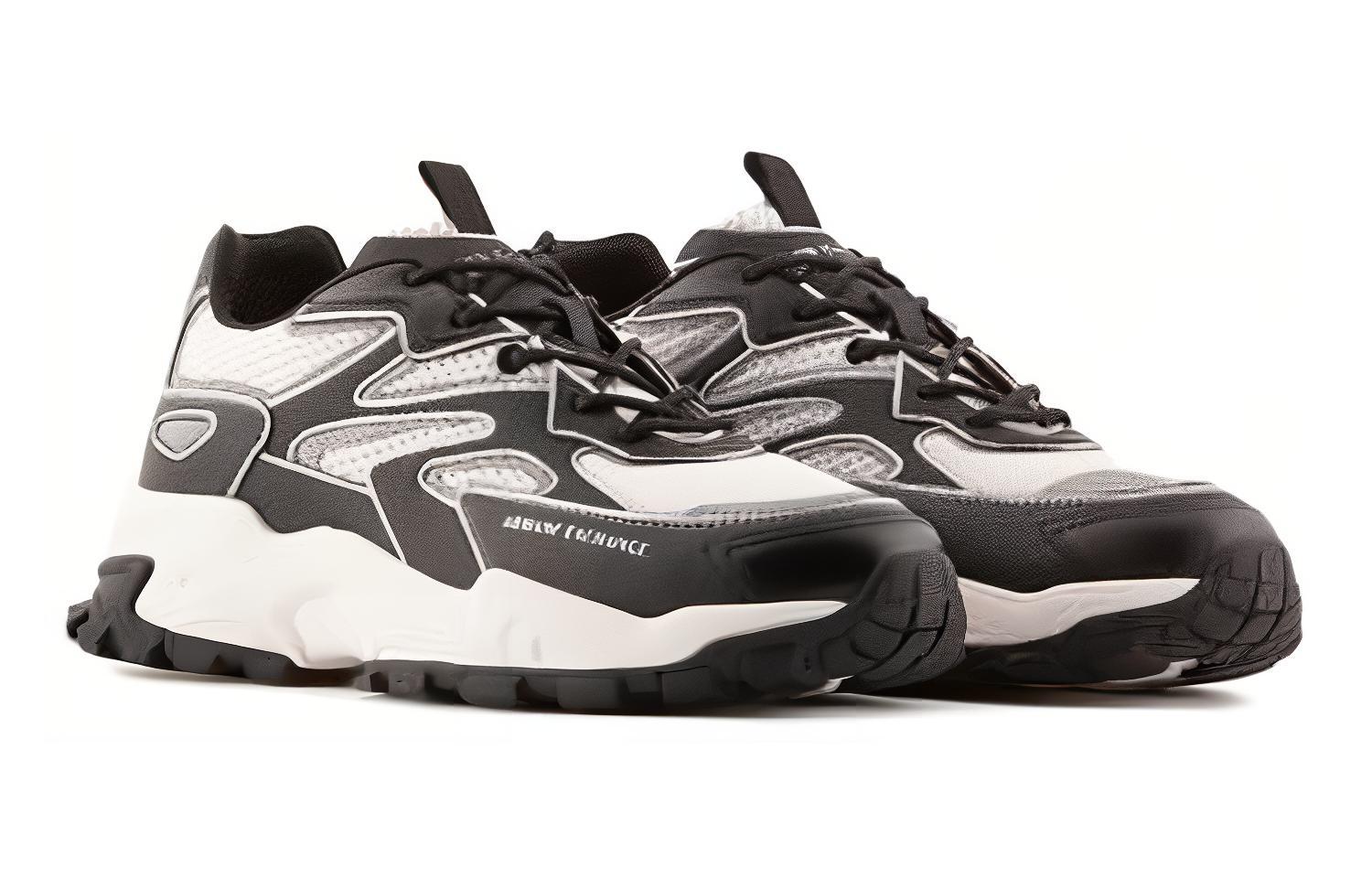 Lookbook ARMANI EXCHANGE 阿瑪尼 圓頭繫帶 低幫 生活休閒鞋 男款 黑色