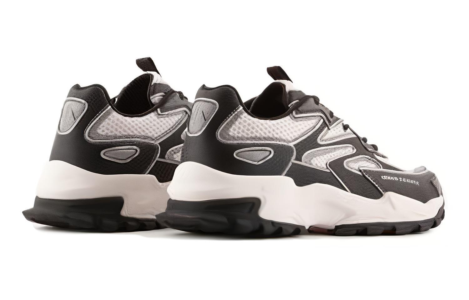 Shop ARMANI EXCHANGE 阿瑪尼 圓頭繫帶 低幫 生活休閒鞋 男款 黑色