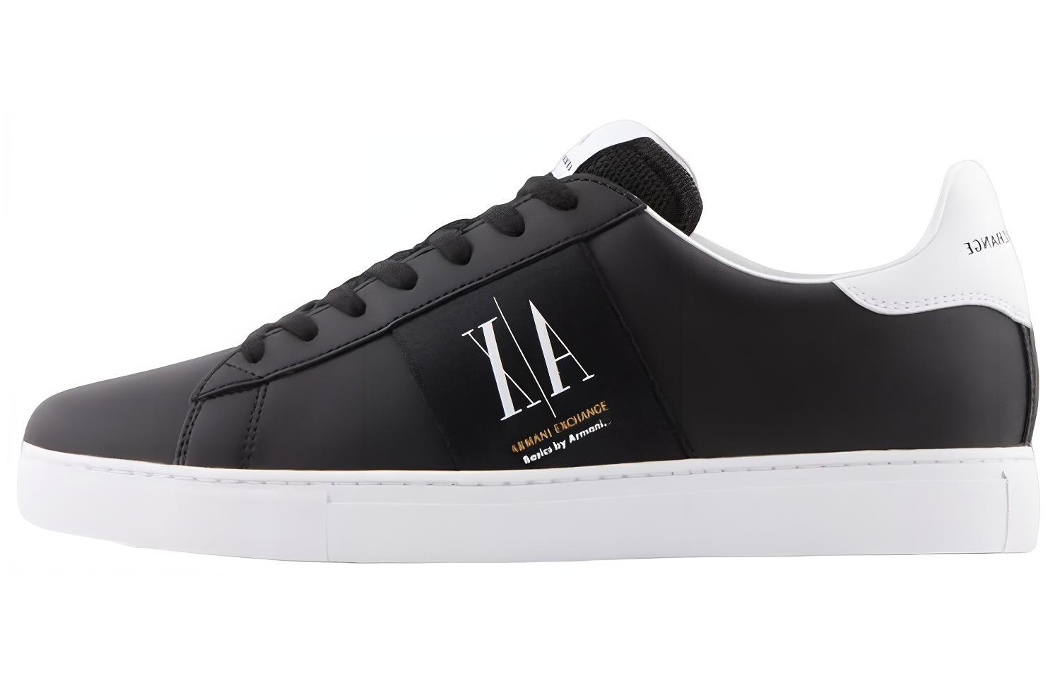 Armani Exchange Low Top Lace-Up 'Black Fashion'