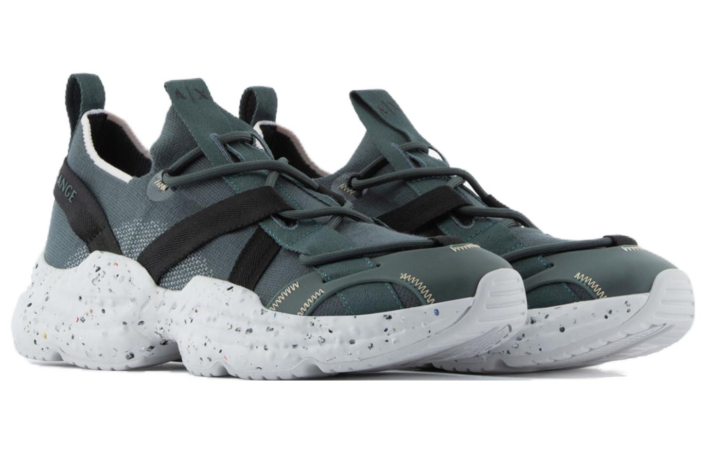 Armani Exchange Low Top Lace-Up 'Grey' 圖 2