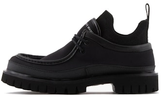 Armani Exchange Low Top Lace-Up Boots 'Black Polyester' XUC013XV669100002 Armani Exchange Low Top Lace-Up Boots 'Black Polyester' XUC013XV669100002