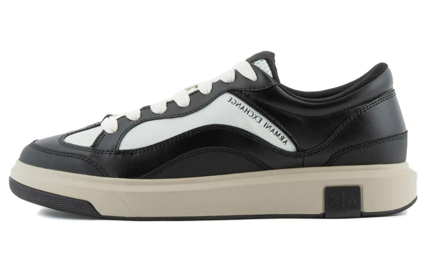 Armani Exchange Low Top Lace-Up Sneakers 'Black' XUX191XV7851N814