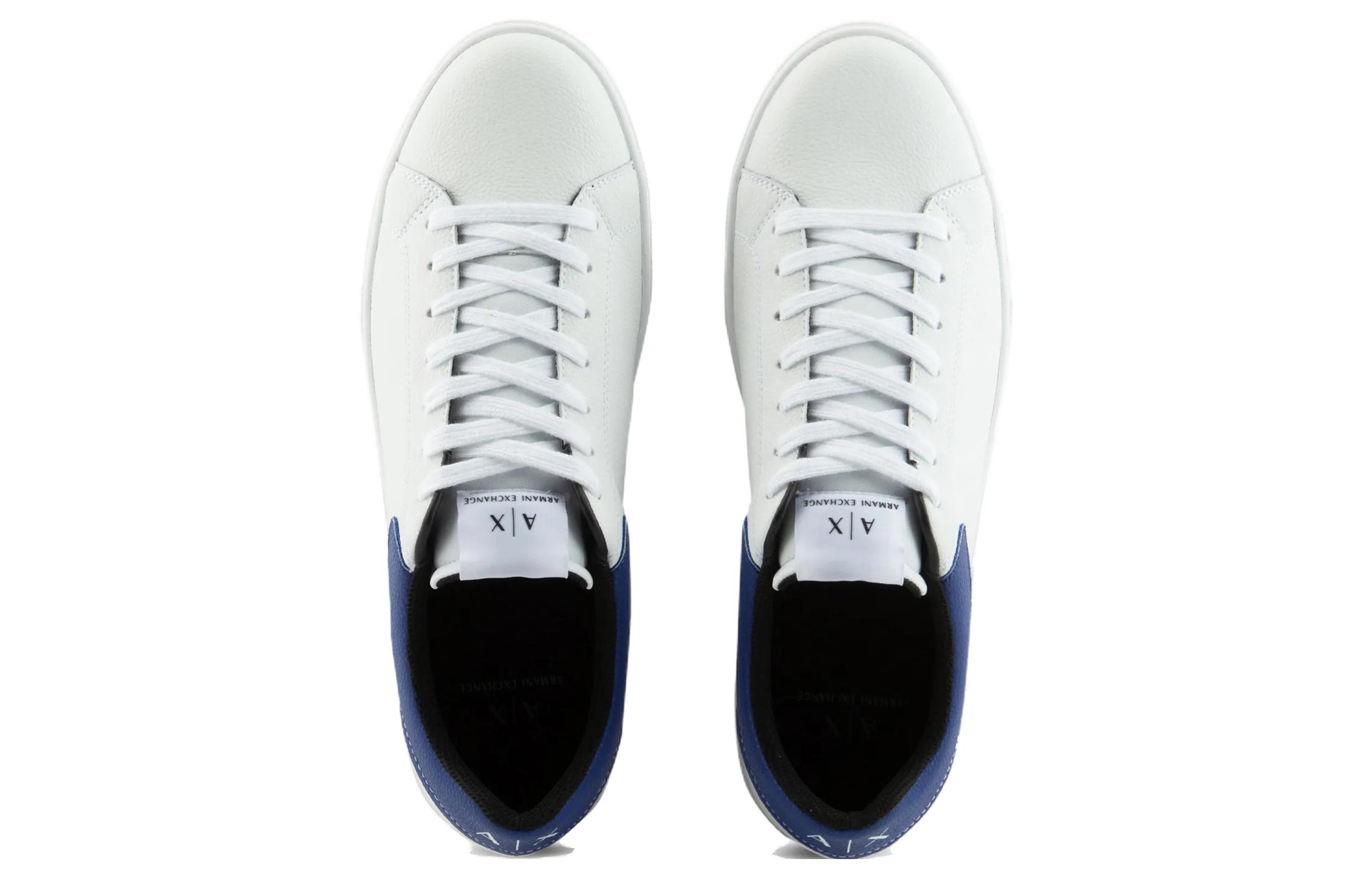 Armani Exchange Low Top Lace-up Sneakers 'Blue Leather' 圖 3