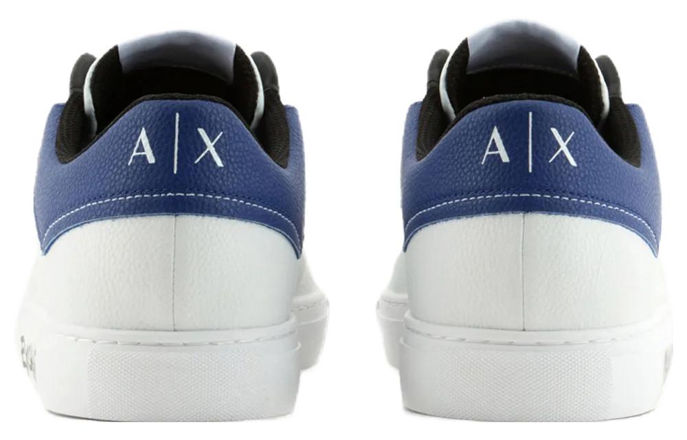 Armani Exchange Low Top Lace-up Sneakers 'Blue Leather' 圖 4