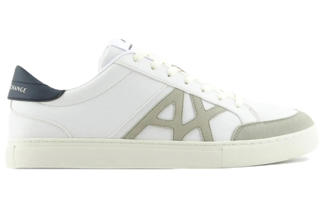 Armani Exchange Low Top Lace-up Sneakers 'White Suede' 圖 2
