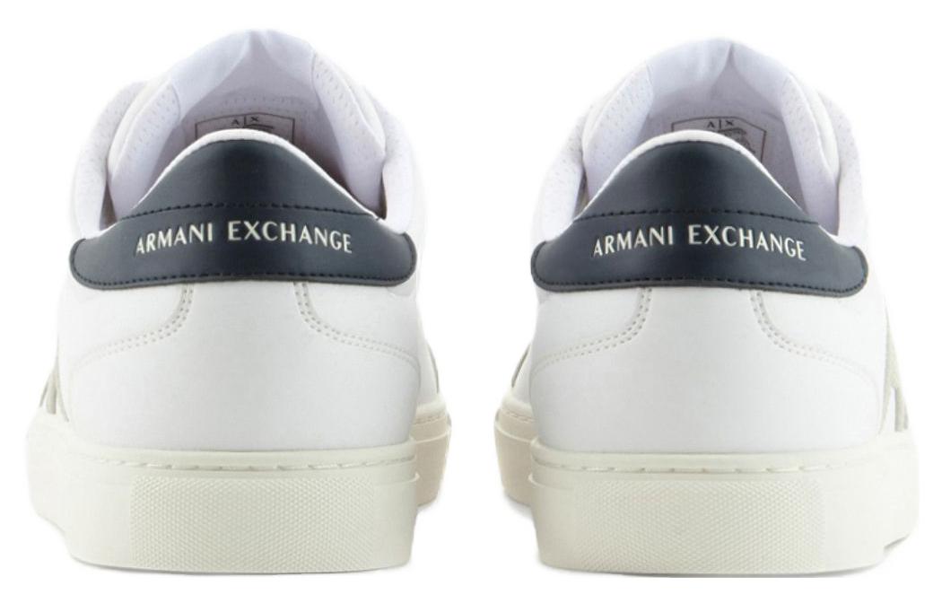 Armani Exchange Low Top Lace-up Sneakers 'White Suede' 圖 4