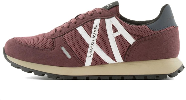 Armani Exchange Low Top Lace-Up 'Burgundy' Lelaki Kasut Burgundy XUX169XV6601A552 Buy Armani Exchange Low Top Lace-Up 'Burgundy' Lelaki Kasut Burgundy XUX169XV6601A552