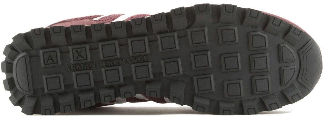 Armani Exchange Low Top Lace-Up 'Burgundy' Lelaki Kasut Burgundy XUX169XV6601A552 Details for Armani Exchange Low Top Lace-Up 'Burgundy' Lelaki Kasut Burgundy XUX169XV6601A552