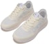 Lookbook Armani Exchange Low Top Lace-Up 'Ivory Logo' kasut sneakers logo gading XUX090XV27600894