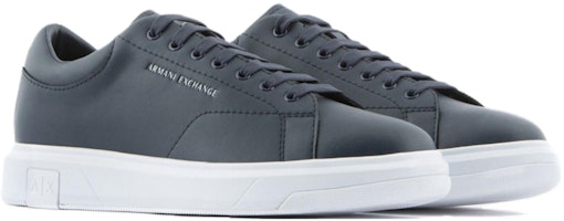 ARMANI EXCHANGE阿玛尼 皮革 系帶低筒圓頭 時尚板鞋 男款 海軍藍 Lookbook ARMANI EXCHANGE阿玛尼 皮革 系帶低筒圓頭 時尚板鞋 男款 海軍藍