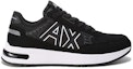 Order Armani Exchange Low Top Sneaker 'Black Fabric Patch' Lelaki Hitam Sneakers. XUX090XV27600002