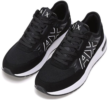 Armani Exchange Low Top Sneaker 'Black Fabric Patch' XUX090XV27600002 Lookbook Armani Exchange Low Top Sneaker 'Black Fabric Patch' XUX090XV27600002