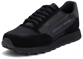 Armani Exchange Low Top Sneaker 'Black Leather' XUX083XV2631K001 Armani Exchange Low Top Sneaker 'Black Leather' XUX083XV2631K001