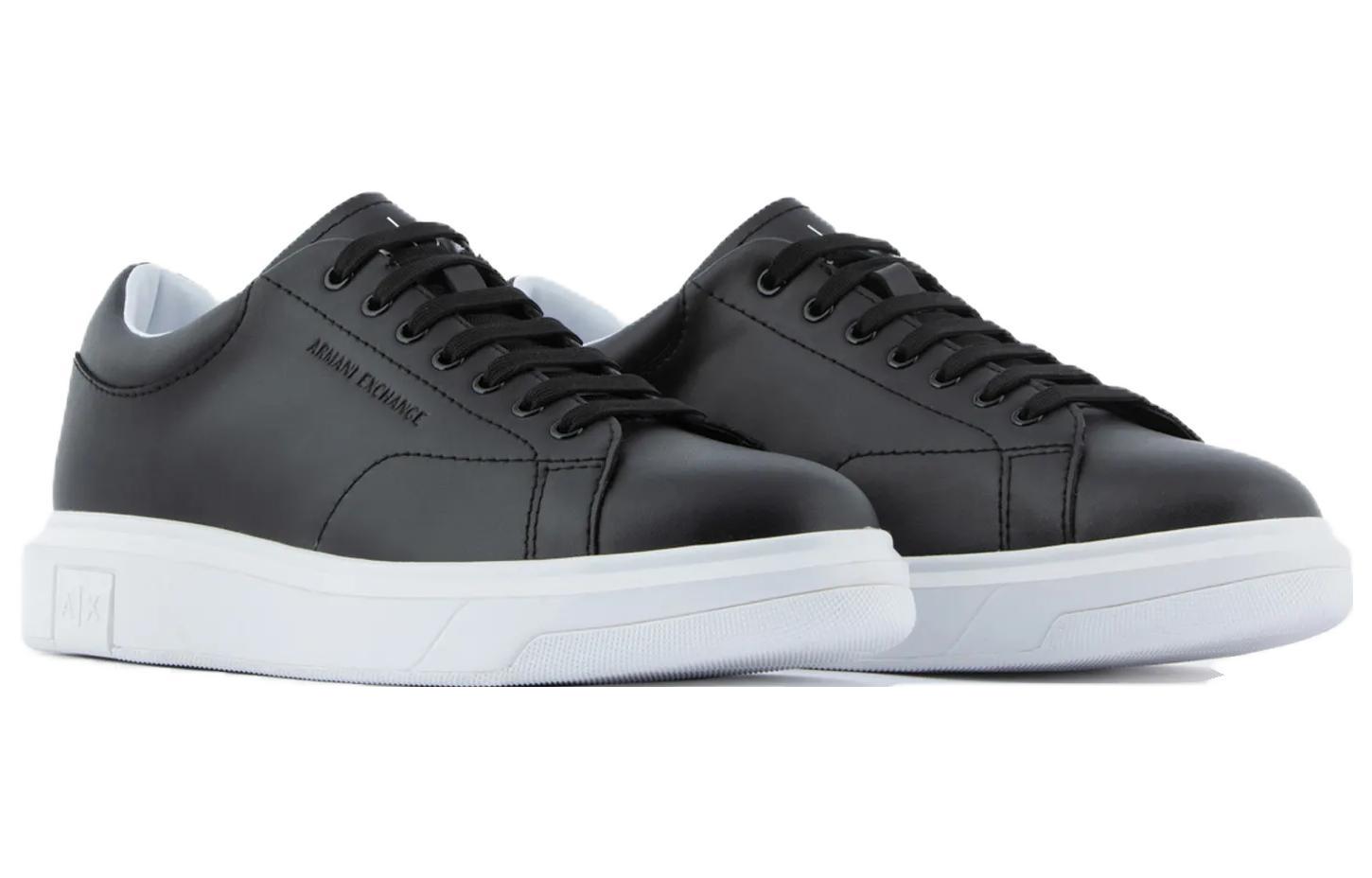 Lookbook 阿玛尼交流低帮运动鞋‘黑色简约’ XUX123XV534100002