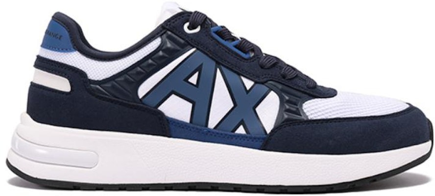 阿玛尼Exchange白色海军蓝低帮休闲鞋 XUX090XV276S563 Order 阿玛尼Exchange白色海军蓝低帮休闲鞋 XUX090XV276S563