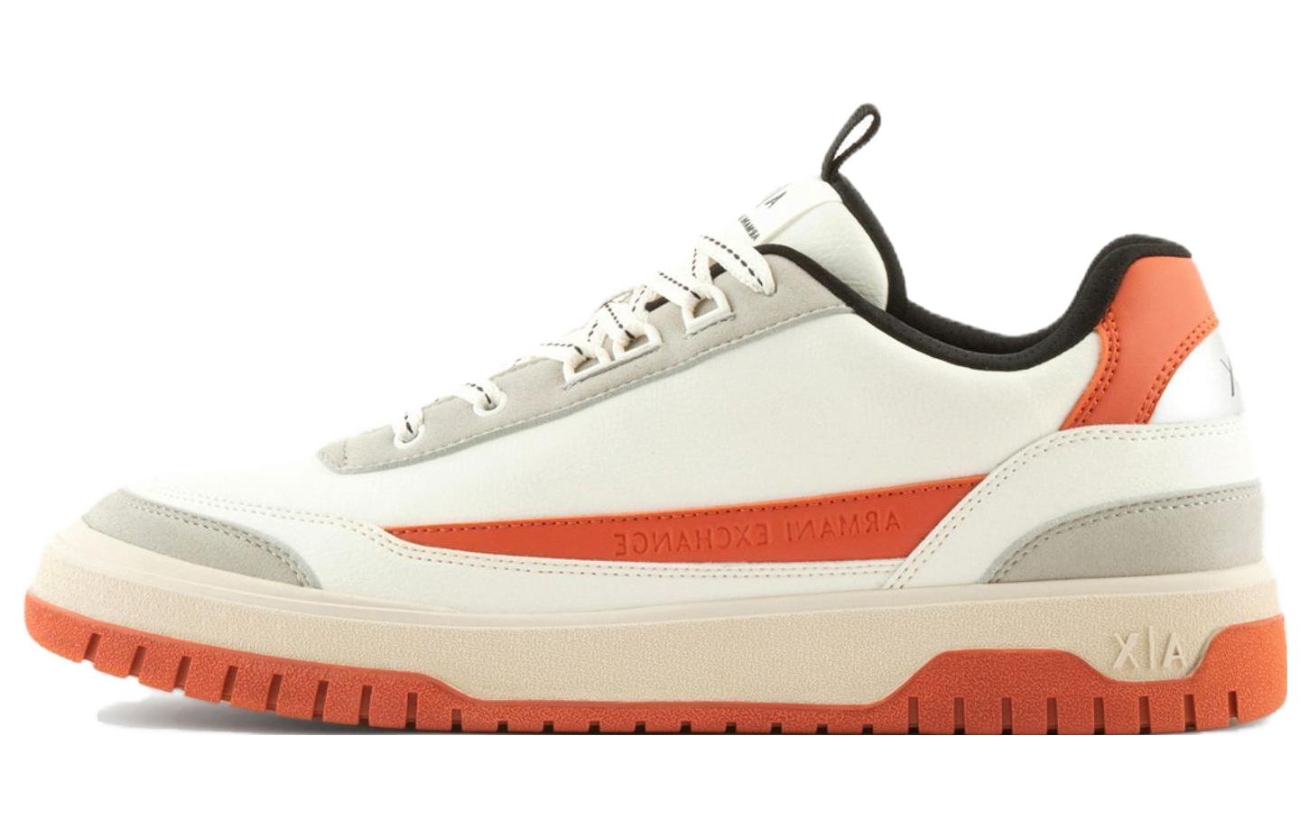 Armani Exchange Low Top Sneaker 'White Orange' XUX178XV7641R992