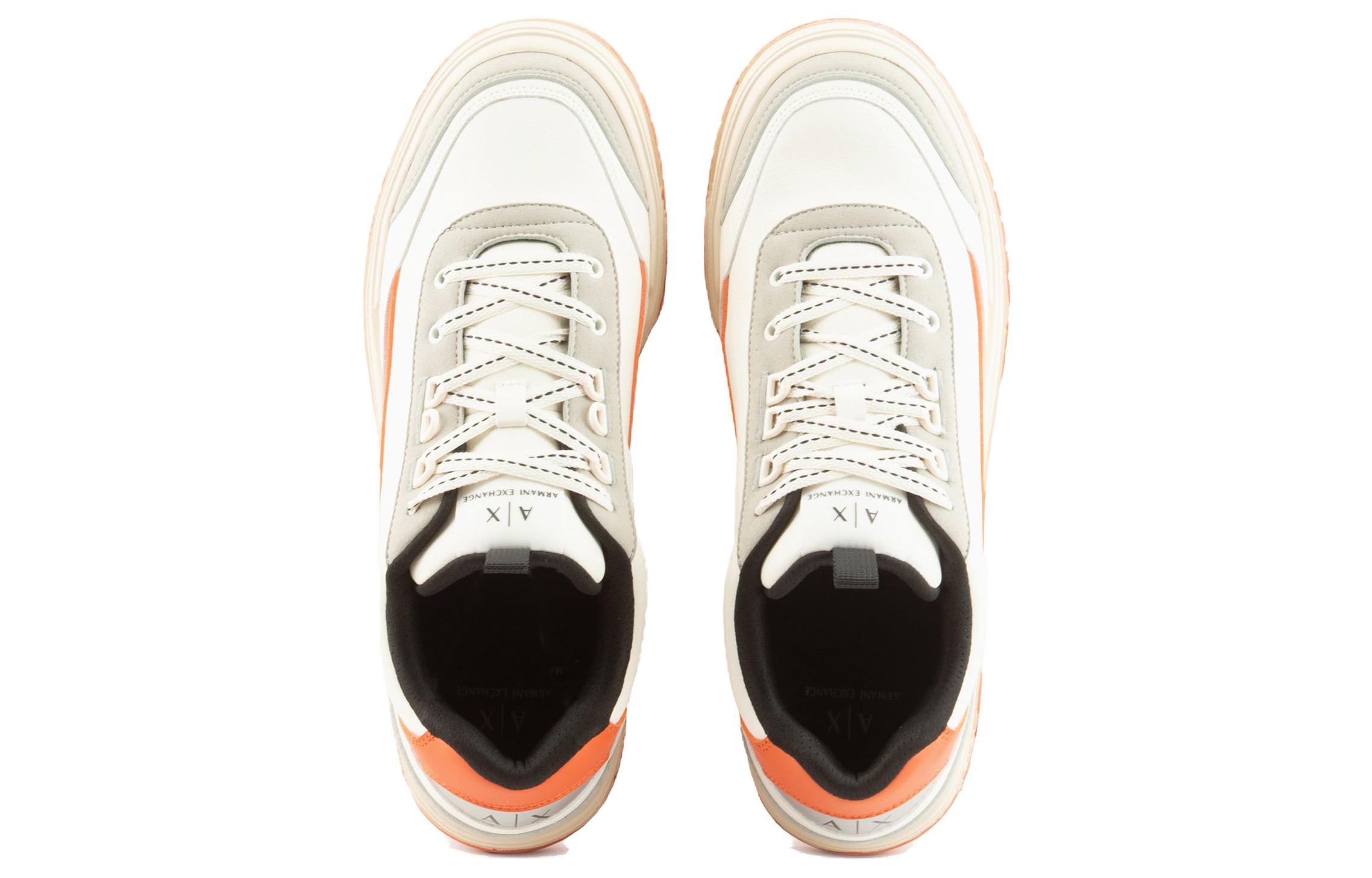 Armani Exchange Low Top Sneaker 'White Orange' 圖 4