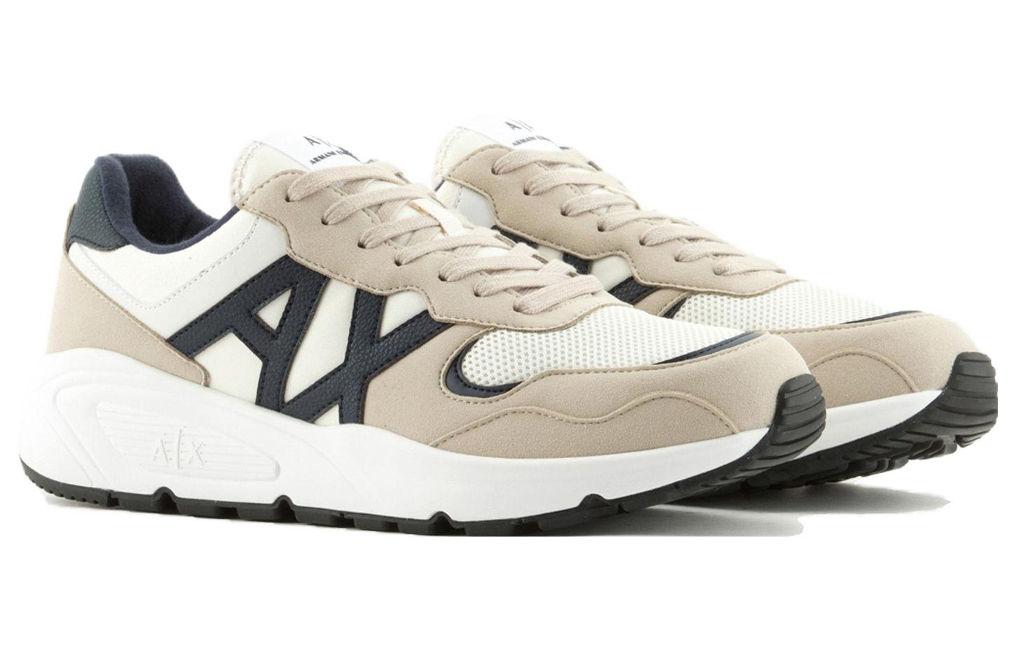 Armani Exchange Low-Top Sneakers 'Beige' 圖 3