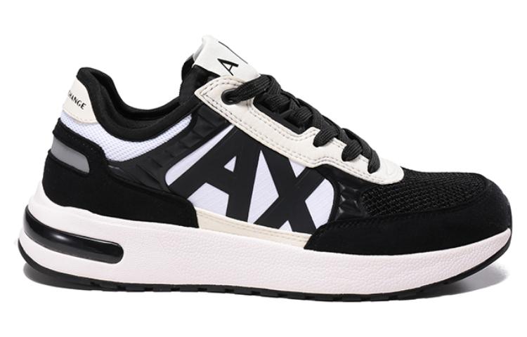 Armani Exchange Low-Top Sneakers 'Black Patch Logo' 圖 2