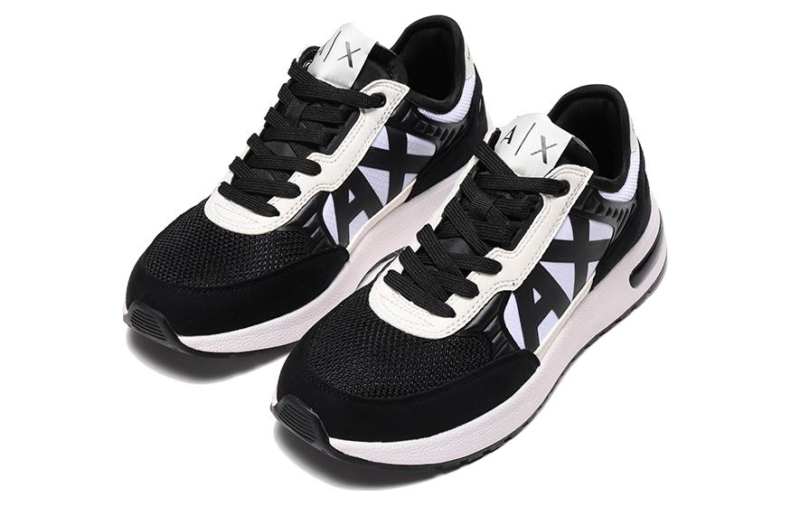 Armani Exchange Low-Top Sneakers 'Black Patch Logo' 圖 3