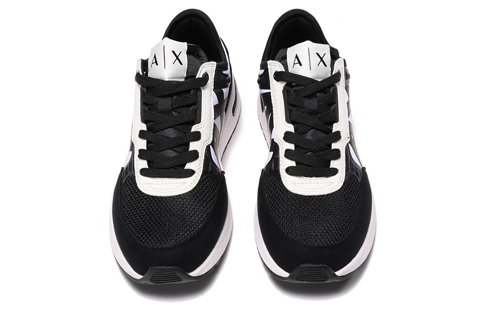 Armani Exchange Low-Top Sneakers 'Black Patch Logo' 圖 4