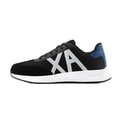 Armani Exchange Low Top Sneakers 'Black White Blue'