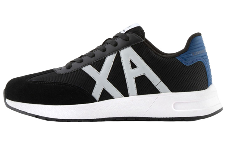Armani Exchange Low Top Sneakers 'Black White Blue' XUX071XV5271S281