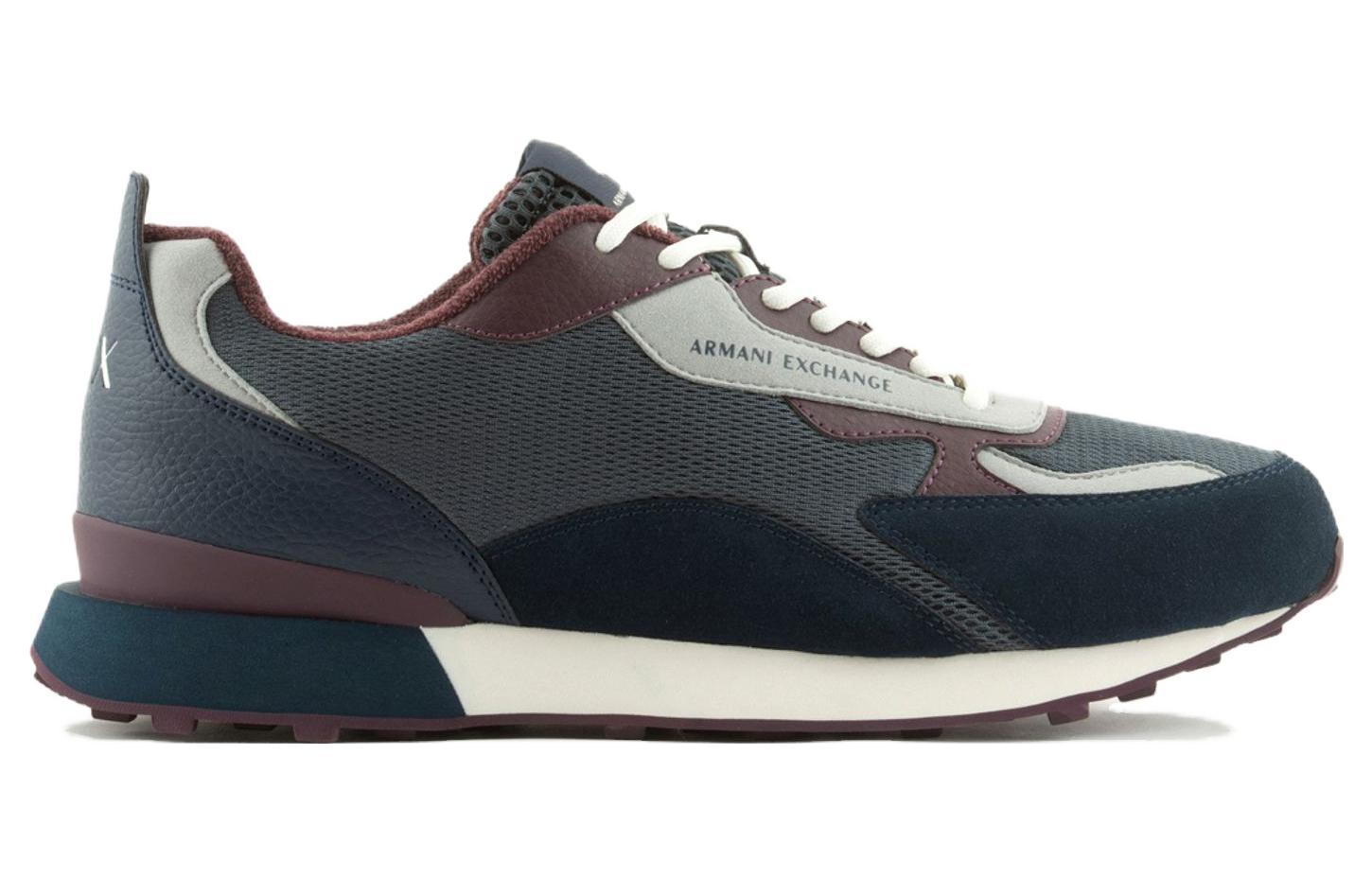 Armani Exchange Low-Top Sneakers 'Simple Blue' 圖 2