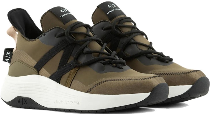 Armani Exchange Low Top Thick Sole 'Green' XUX187XV7741Q482 Order Armani Exchange Low Top Thick Sole 'Green' XUX187XV7741Q482