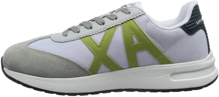 Armani Exchange Mesh Lace-Up Low-Top Casual Shoes Grey Green. XUX071XV527S558 Armani Exchange Mesh Lace-Up Low-Top Casual Shoes Grey Green. XUX071XV527S558
