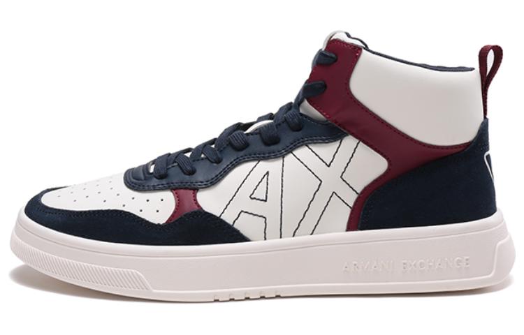 Armani Exchange Mid Top Lace-up 'Fashion White Blue'