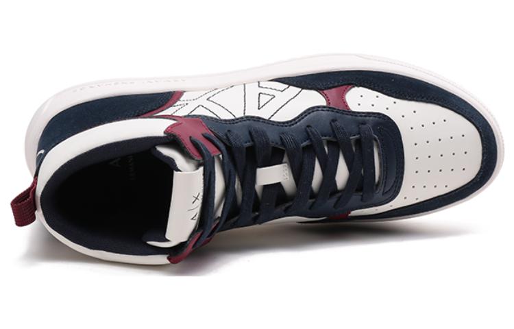 Armani Exchange Mid Top Lace-up 'Fashion White Blue' 圖 5