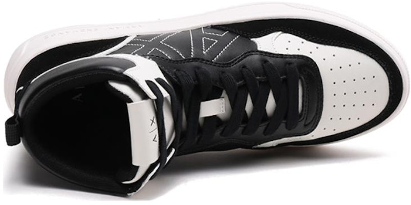 Armani Exchange Kasut Bertali Mid Top 'Hitam Putih' XUZ040XV601K001 Purchase Armani Exchange Kasut Bertali Mid Top 'Hitam Putih' XUZ040XV601K001