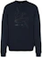 Buy Armani Exchange 深藍字母圖案長袖圓領運動衫 6RZMAM-ZJ9KZ-1510