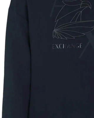 Armani Exchange 深藍字母圖案長袖圓領運動衫 6RZMAM-ZJ9KZ-1510 Sizing Armani Exchange 深藍字母圖案長袖圓領運動衫 6RZMAM-ZJ9KZ-1510