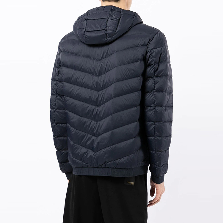 Purchase 아르마니 익스체인지 네이비 블루 로고 지퍼 후드 재킷 8NZB53-ZNW3Z-5578