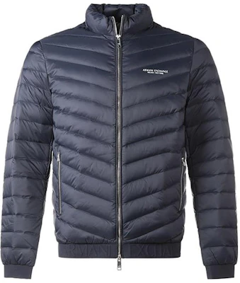 Armani Exchange 海軍藍Logo印花立領拉鍊羽絨外套 8NZB52-ZNW3Z-4719 Buy Armani Exchange 海軍藍Logo印花立領拉鍊羽絨外套 8NZB52-ZNW3Z-4719