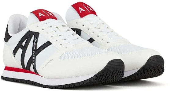 Armani Exchange Nylon Lace-Up 'Putih Hitam Merah' XUX017XCC681K488 Lookbook Armani Exchange Nylon Lace-Up 'Putih Hitam Merah' XUX017XCC681K488